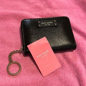 Kate Spade Small Key Continental Black Wallet Jeanne WLRU5587 NEW NWT